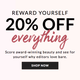 20% off everything at bareMinerals